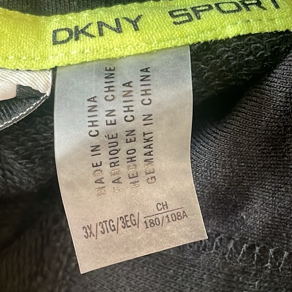 NWT DKNY Sport Womens Black Pullover Hoodie Sweatshirt Top SIZE 3X PLUS - Picture 4 of 7